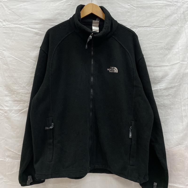 ザノースフェイス THE NORTH FACE ジャケット、上着 ジャンパー、ブルゾン センターロゴ フリース ジャケット フルジップ L 黒 / ブラック / black メンズ USED 古着 中古 50126733