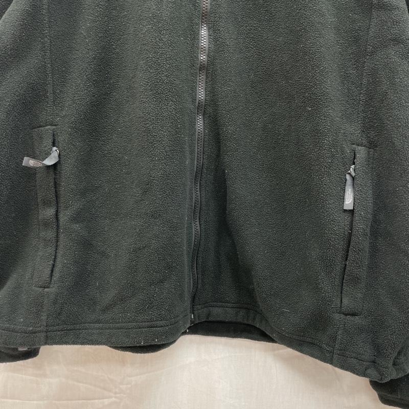 ザノースフェイス THE NORTH FACE ジャケット、上着 ジャンパー、ブルゾン センターロゴ フリース ジャケット フルジップ L 黒 / ブラック / black メンズ USED 古着 中古 50126733