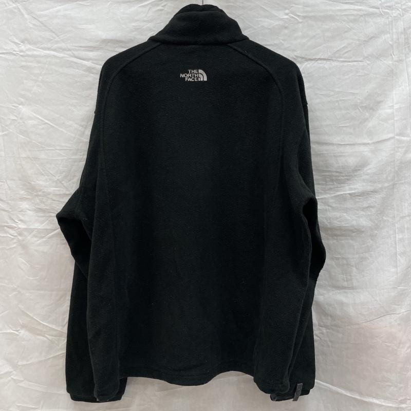 ザノースフェイス THE NORTH FACE ジャケット、上着 ジャンパー、ブルゾン センターロゴ フリース ジャケット フルジップ L 黒 / ブラック / black メンズ USED 古着 中古 50126733