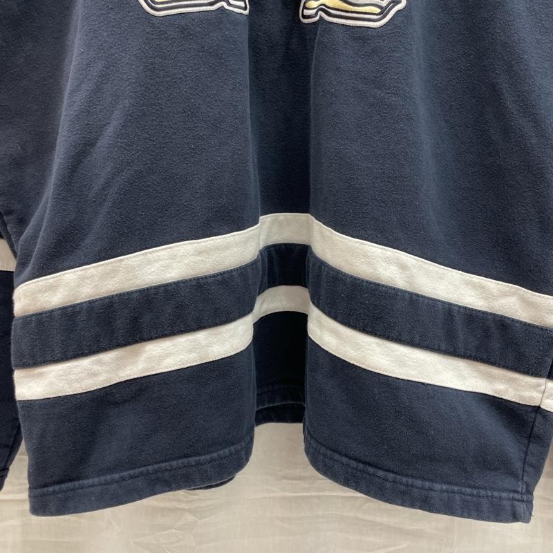 チャンピオン Champion パーカー 長袖 CS1942190 Notre Dame Fighting ノートル ダム ファイティング レプラコーン XXL 紺 / ネイビー / navy X 白 / ホワイト / white メンズ USED 古着 中古 50126736