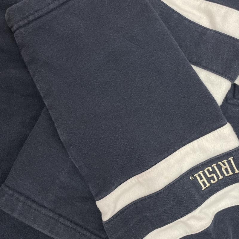 チャンピオン Champion パーカー 長袖 CS1942190 Notre Dame Fighting ノートル ダム ファイティング レプラコーン XXL 紺 / ネイビー / navy X 白 / ホワイト / white メンズ USED 古着 中古 50126736