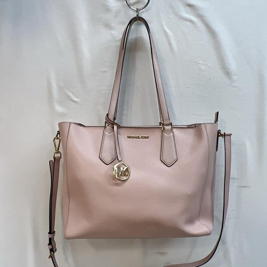 マイケルコース MICHAEL KORS トートバッグ トートバッグ 35H9GKFT9T キンバリー レザー ラージ 3 IN 1 トート シグネチャーポーチ×2個付き - 桃 / ピンク / pink レディース USED 古着 中古 50126798