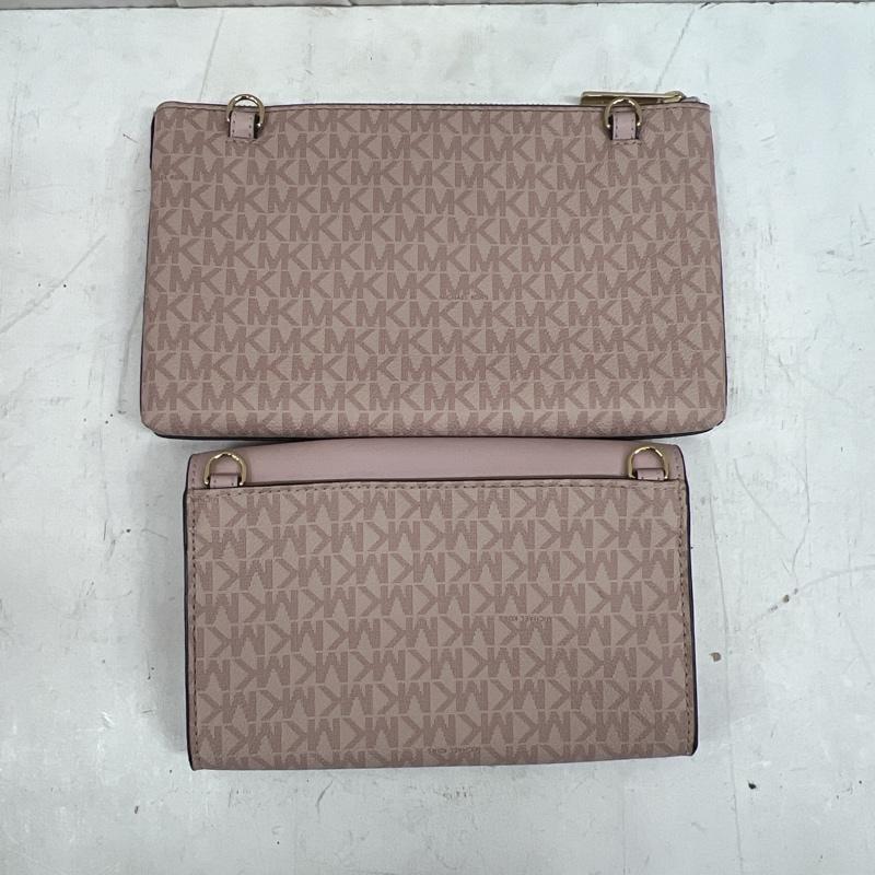 マイケルコース MICHAEL KORS トートバッグ トートバッグ 35H9GKFT9T キンバリー レザー ラージ 3 IN 1 トート シグネチャーポーチ×2個付き - 桃 / ピンク / pink レディース USED 古着 中古 50126798
