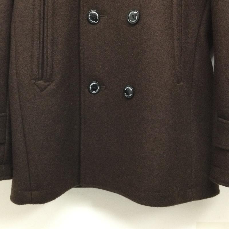 アデイインザライフ ユナイテッドアローズ A day in the life UNITED ARROWS コート ピーコート フード付き メルトン Pコート 6225 648 0415 M 茶 / ブラウン / brown メンズ USED 古着 中古 50126874