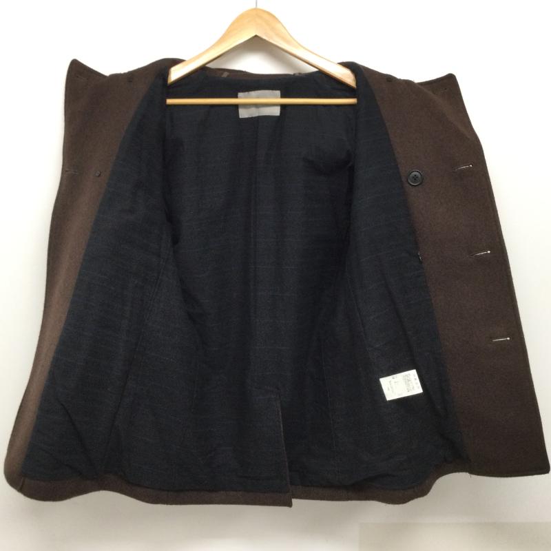 アデイインザライフ ユナイテッドアローズ A day in the life UNITED ARROWS コート ピーコート フード付き メルトン Pコート 6225 648 0415 M 茶 / ブラウン / brown メンズ USED 古着 中古 50126874