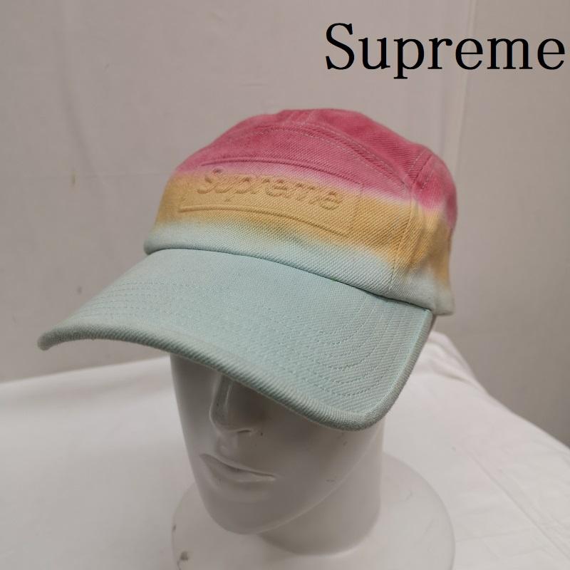 シュプリーム Supreme 帽子 キャップ 20SS Embossed Denim Camp Cap タイダイ キャップ - メンズ USED 古着 中古 50126938