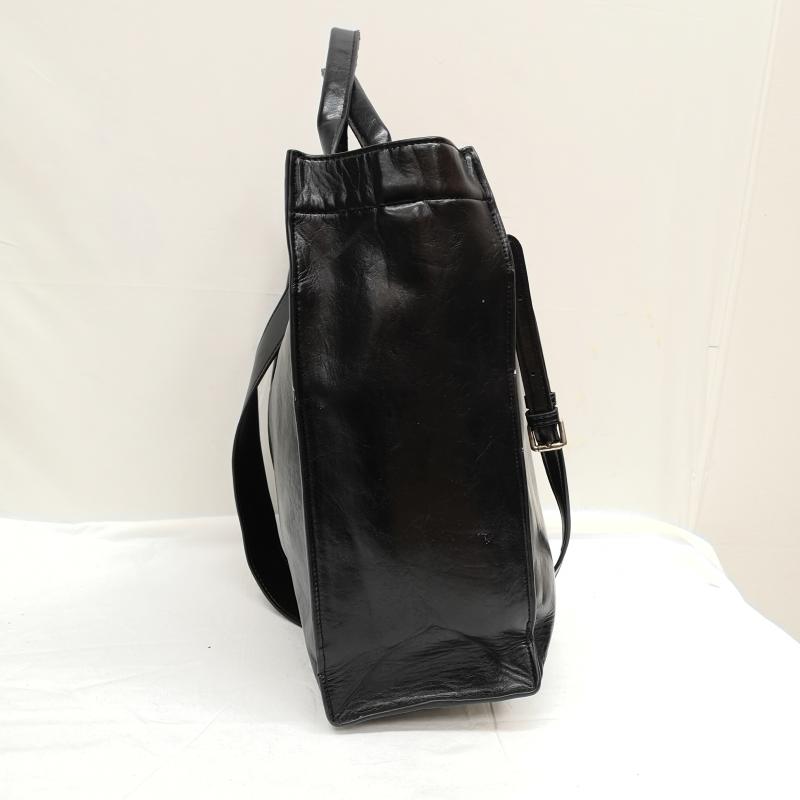 古着 USED トートバッグ トートバッグ MASONPRINCE 2way トート ショルダー バッグ ロゴ プレート - 黒 / ブラック / black メンズ USED 古着 中古 50126942