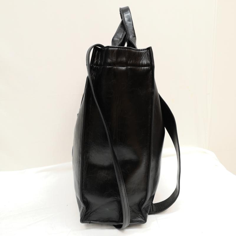 古着 USED トートバッグ トートバッグ MASONPRINCE 2way トート ショルダー バッグ ロゴ プレート - 黒 / ブラック / black メンズ USED 古着 中古 50126942