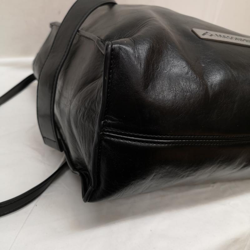 古着 USED トートバッグ トートバッグ MASONPRINCE 2way トート ショルダー バッグ ロゴ プレート - 黒 / ブラック / black メンズ USED 古着 中古 50126942