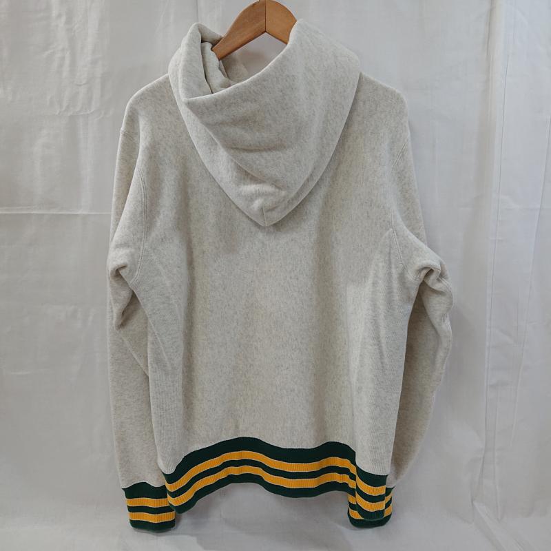 チャンピオン Champion パーカー 長袖 Champion チャンピオン パーカー REVERSE WEAVE 裏起毛 C3-S109 M 無地 X ワンポイント X ボーダー柄 オフホワイト / オフホワイト / メンズ USED 古着 中古 50126960