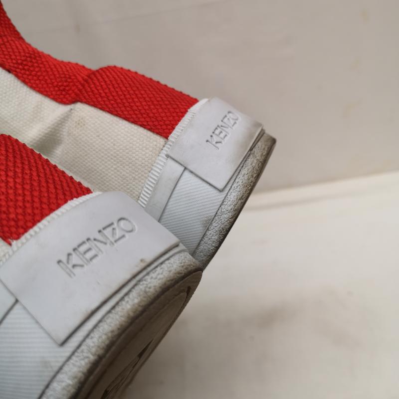 ケンゾー KENZO スニーカー スニーカー ハイカット スニーカー K Street キャンバス ロゴ 40 25.0cm 白 / ホワイト / white メンズ USED 古着 中古 50126974