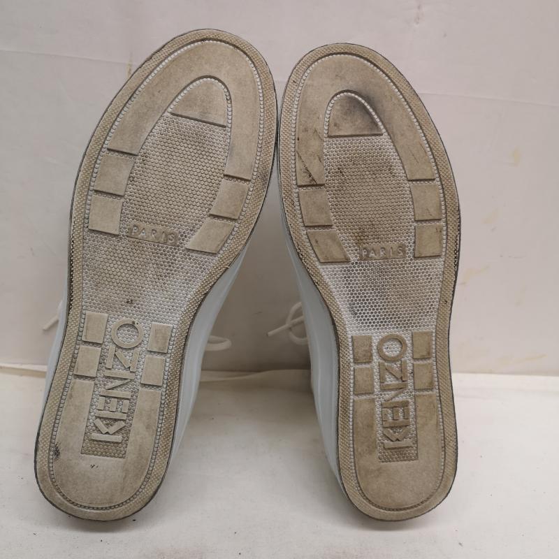 ケンゾー KENZO スニーカー スニーカー ハイカット スニーカー K Street キャンバス ロゴ 40 25.0cm 白 / ホワイト / white メンズ USED 古着 中古 50126974