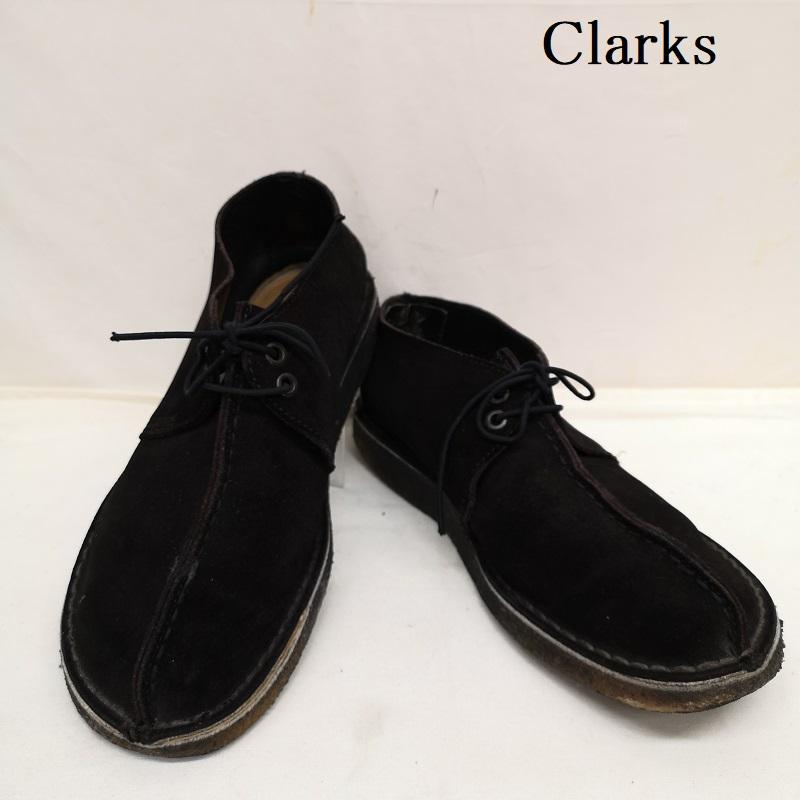 クラークス Clarks ブーツ 一般 チャッカ ブーツ TREK トレック スエード US：7 黒 / ブラック / black メンズ USED 古着 中古 50126977