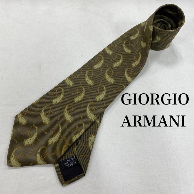 ジョルジオアルマーニ GIORGIO ARMANI ネクタイ ネクタイ シルク イタリア製 ペイズリー - 総柄 X バンダナ柄 X ペイズリー メンズ USED 古着 中古 50127045