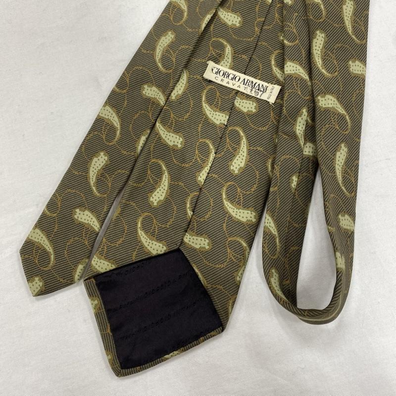 ジョルジオアルマーニ GIORGIO ARMANI ネクタイ ネクタイ シルク イタリア製 ペイズリー - 総柄 X バンダナ柄 X ペイズリー メンズ USED 古着 中古 50127045