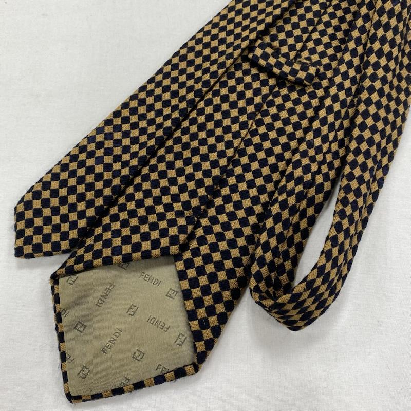 フェンディ FENDI ネクタイ ネクタイ シルク ウール ダイヤ柄 イタリア製 - 総柄 メンズ USED 古着 中古 50127049