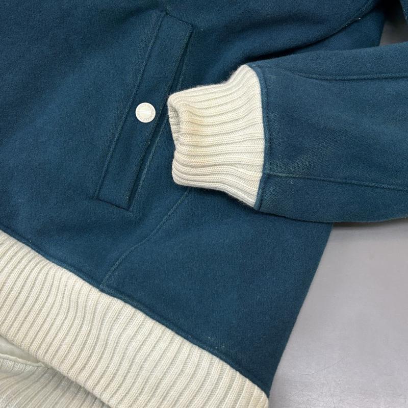 ワコマリア WACKO MARIA ジャケット、上着 ジャンパー、ブルゾン ロゴ チェーンステッチ 刺繍 中綿 ウール スタジャン バーシティ S メンズ USED 古着 中古 50127101