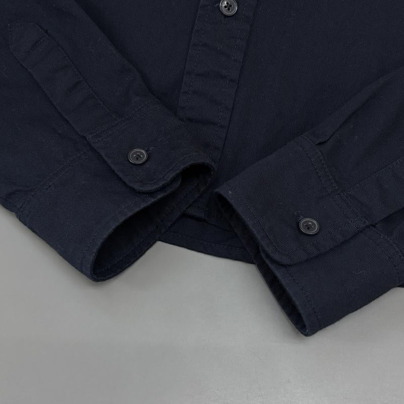 アヴィレックス AVIREX シャツ、ブラウス 長袖 6175140 L/S FATIGUE ビッグサイズ ミリタリー ファティーグ XXL 紺 / ネイビー / navy メンズ USED 古着 中古 50127103