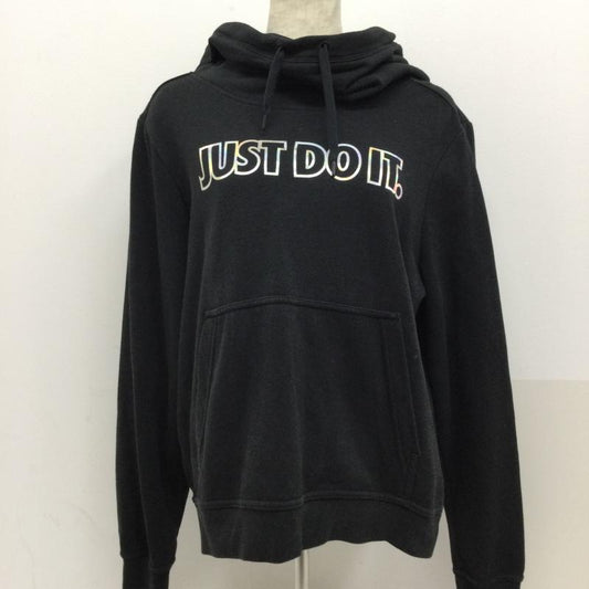 ナイキ NIKE パーカー 長袖 NIKE 921766-010　プルオーバー　JUST DO IT L ロゴ、文字 黒 / ブラック / black レディース USED 古着 中古 50127149