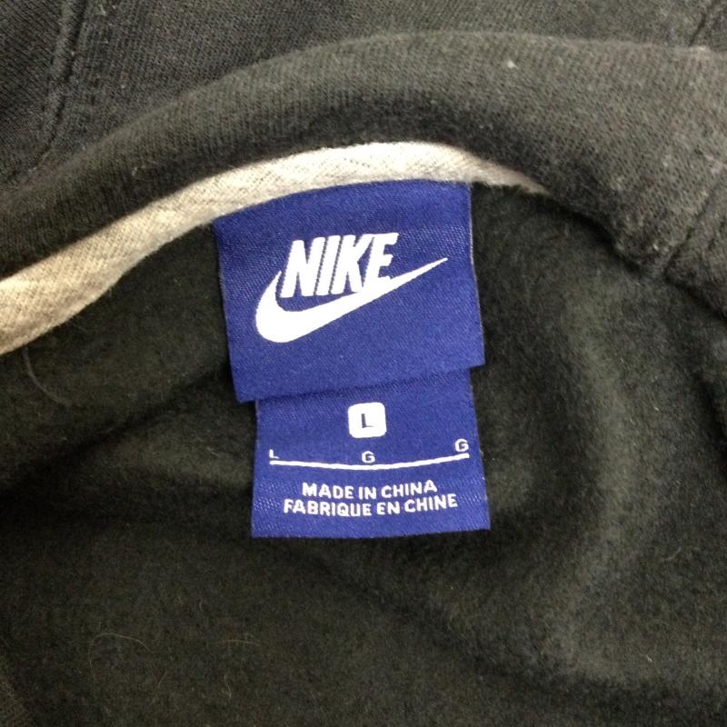 ナイキ NIKE パーカー 長袖 NIKE 921766-010　プルオーバー　JUST DO IT L ロゴ、文字 黒 / ブラック / black レディース USED 古着 中古 50127149