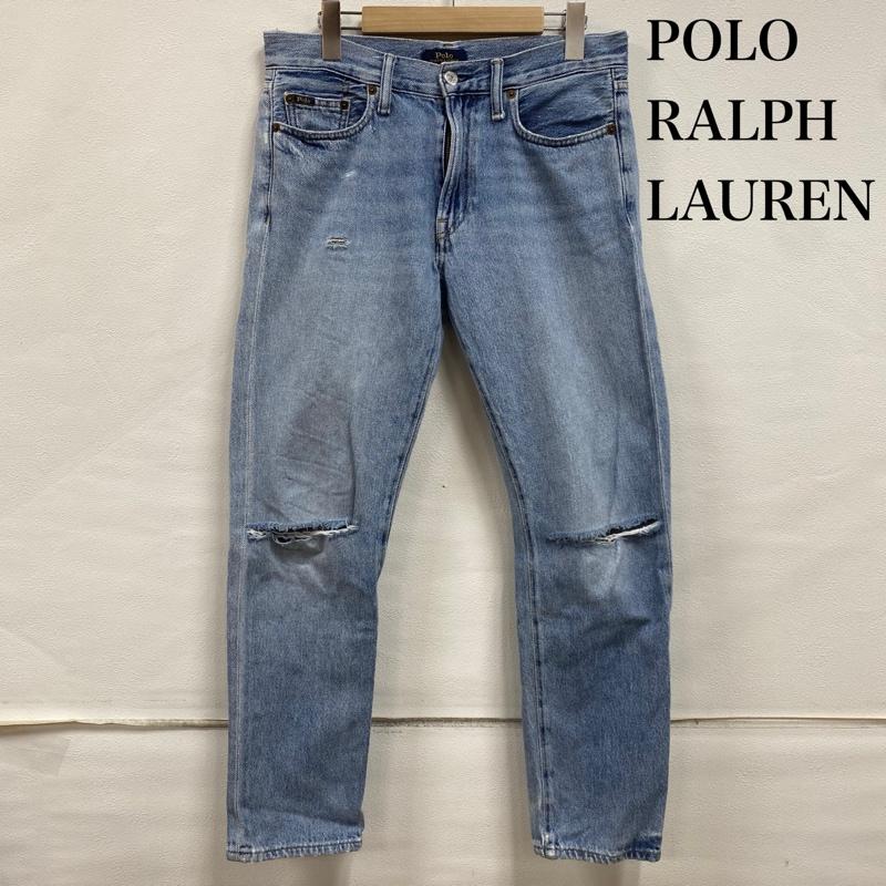 ポロラルフローレン POLO RALPH LAUREN パンツ デニム、ジーンズ THE AVERY BOYFRIEND ストーンウォッシュ クラッシュ ジッパーフライ 26インチ ダメージ加工 レディース USED 古着 中古 50127220