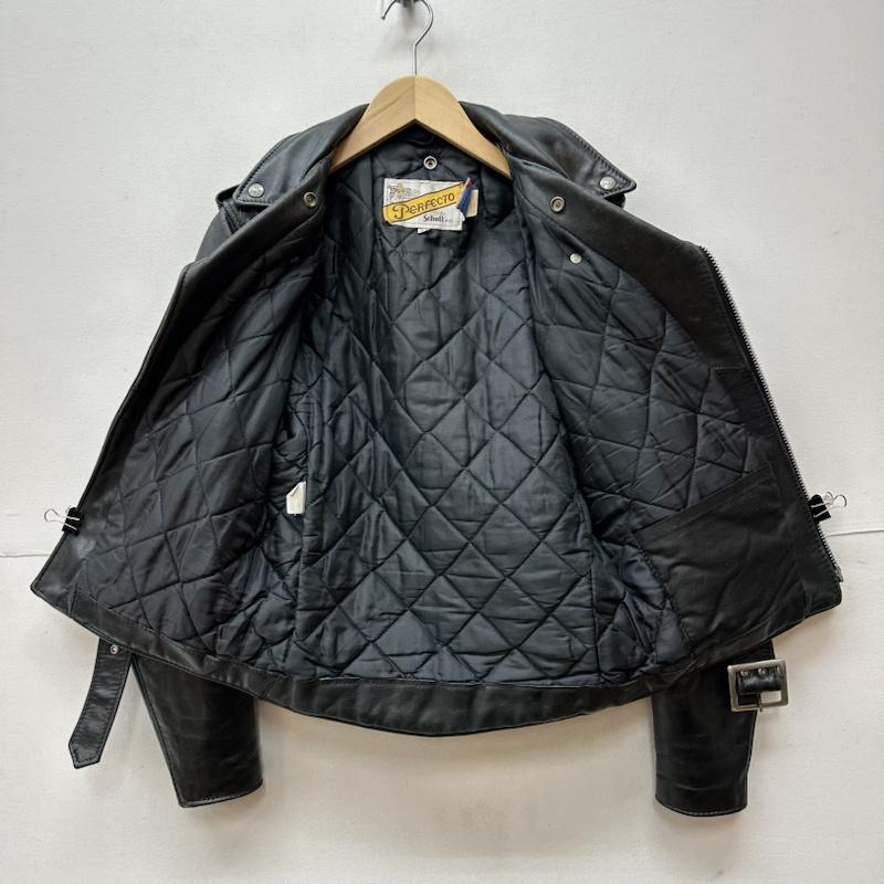 ショット schott ジャケット、上着 ライダース 80s 90s USA製 PERFECTO 618 バイカータグ ダブル ライダース レザー ジャケット 34 黒 / ブラック / black メンズ USED 古着 中古 50127252