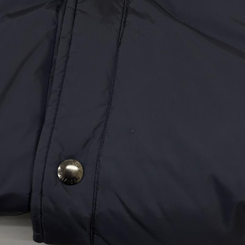 トミーヒルフィガー TOMMY HILFIGER ジャケット、上着 ダウンジャケット 0887885432-416 リバーシブル 無地 ナイロン チェック ウール フード ダウン L 紺 / ネイビー / navy X 緑 / グリーン / green メンズ USED 古着 中古 50127289