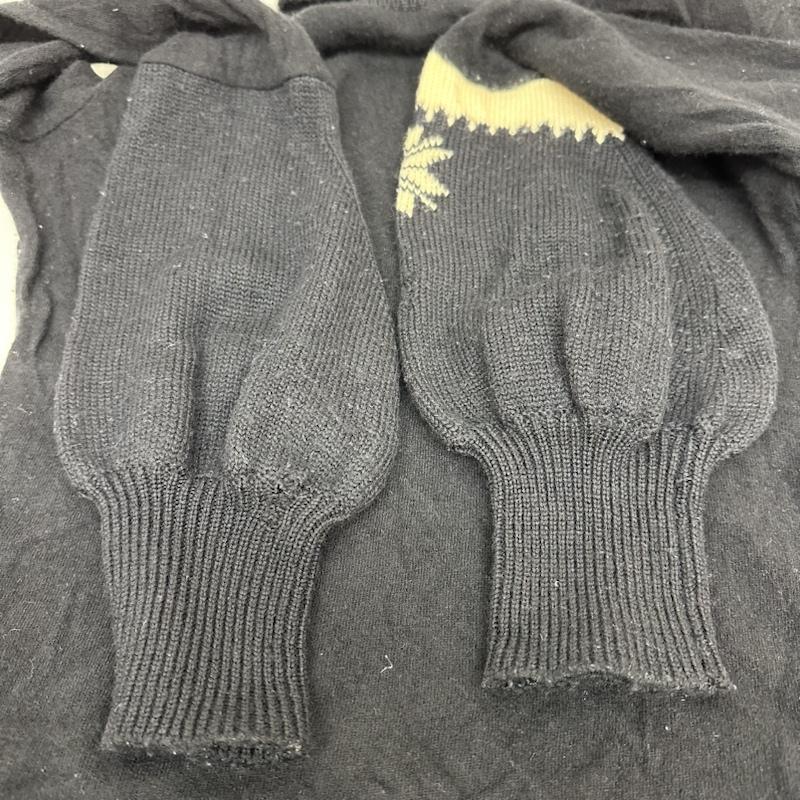 ヨウジヤマモト Yohji Yamamoto ニット、セーター 長袖 パフスリーブ タートル ネック ウール ニット FJ-T11-852 3 黒 / ブラック / black レディース USED 古着 中古 50127334