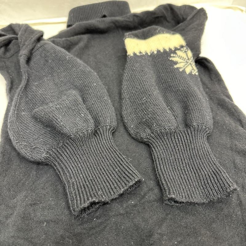 ヨウジヤマモト Yohji Yamamoto ニット、セーター 長袖 パフスリーブ タートル ネック ウール ニット FJ-T11-852 3 黒 / ブラック / black レディース USED 古着 中古 50127334