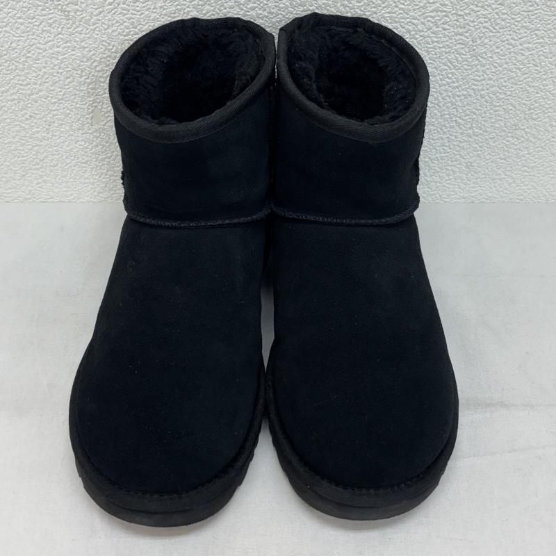 アグ UGG ブーツ ショートブーツ 1110419 CLASSIC MINI II STUDDED クラシックミニ2 スタッズ ムートン ショート 25.0cm 黒 / ブラック / black レディース USED 古着 中古 50127354