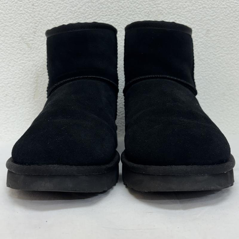 アグ UGG ブーツ ショートブーツ 1110419 CLASSIC MINI II STUDDED クラシックミニ2 スタッズ ムートン ショート 25.0cm 黒 / ブラック / black レディース USED 古着 中古 50127354