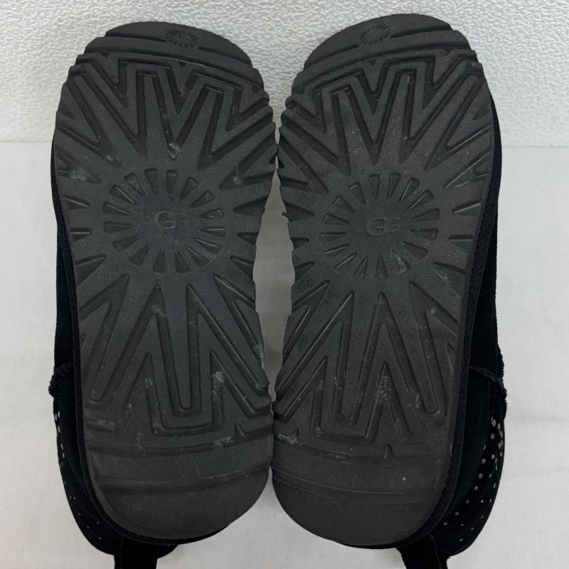 アグ UGG ブーツ ショートブーツ 1110419 CLASSIC MINI II STUDDED クラシックミニ2 スタッズ ムートン ショート 25.0cm 黒 / ブラック / black レディース USED 古着 中古 50127354
