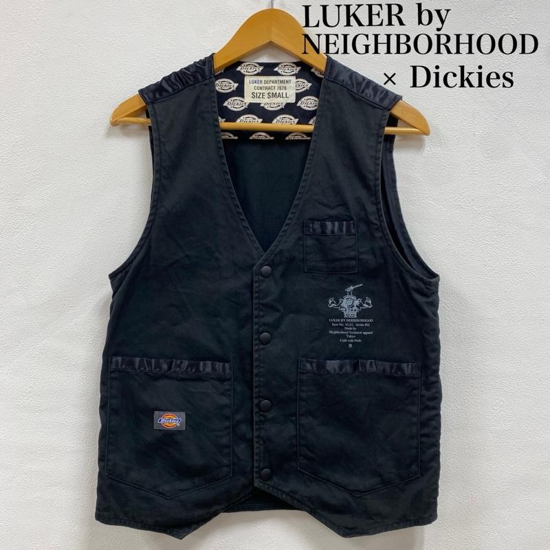 ルーカー バイ ネイバーフッド LUKER BY NEIGHBORHOOD ベスト ベスト Dickies ディッキーズ コラボ ワーク ベスト S ワンポイント X ロゴ、文字 黒 / ブラック / black メンズ USED 古着 中古 50127418
