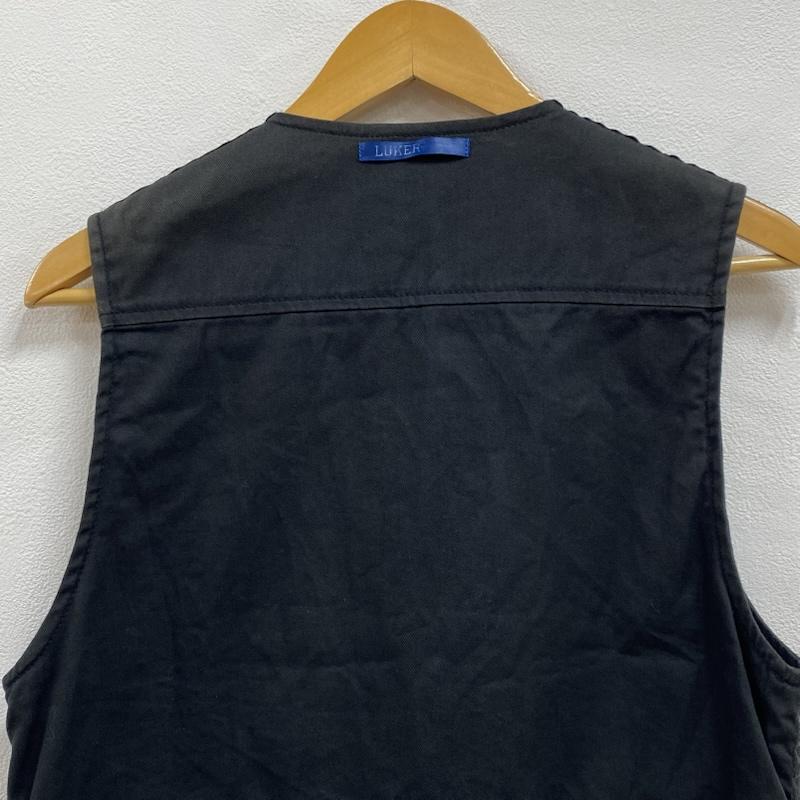 ルーカー バイ ネイバーフッド LUKER BY NEIGHBORHOOD ベスト ベスト Dickies ディッキーズ コラボ ワーク ベスト S ワンポイント X ロゴ、文字 黒 / ブラック / black メンズ USED 古着 中古 50127418