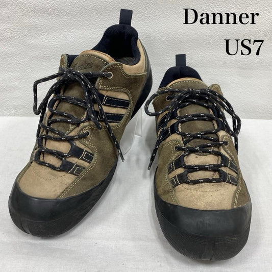ダナー Danner アウトドアシューズ アウトドアシューズ RADICAL トレッキング スエードレザー D2904 858 US：7 ワンポイント X ロゴ、文字 カーキ / カーキ / khaki X ベージュ / ベージュ / beige X 黒 / ブラック / black メンズ USED 古着 中古 50127441