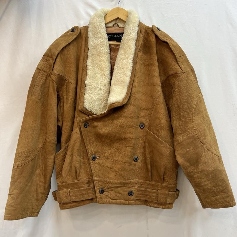 ペレペレ PELLEPELLE ジャケット、上着 レザージャケット 襟ムートン ダブル レザージャケット 40 キャメル / キャメル / メンズ USED 古着 中古 50127476