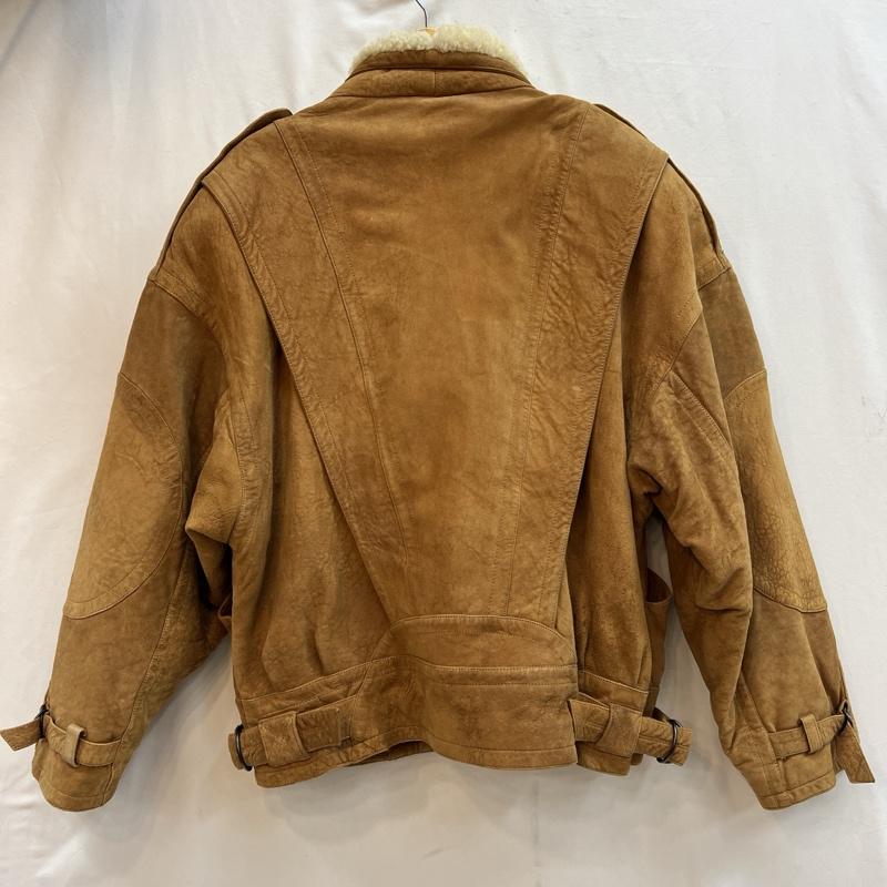 ペレペレ PELLEPELLE ジャケット、上着 レザージャケット 襟ムートン ダブル レザージャケット 40 キャメル / キャメル / メンズ USED 古着 中古 50127476