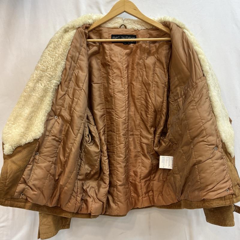 ペレペレ PELLEPELLE ジャケット、上着 レザージャケット 襟ムートン ダブル レザージャケット 40 キャメル / キャメル / メンズ USED 古着 中古 50127476