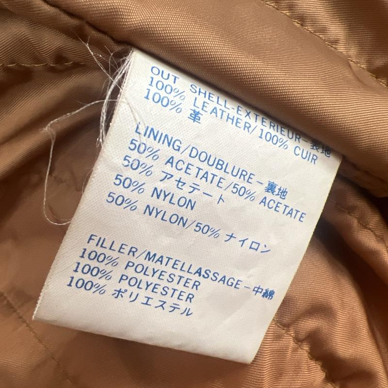 ペレペレ PELLEPELLE ジャケット、上着 レザージャケット 襟ムートン ダブル レザージャケット 40 キャメル / キャメル / メンズ USED 古着 中古 50127476