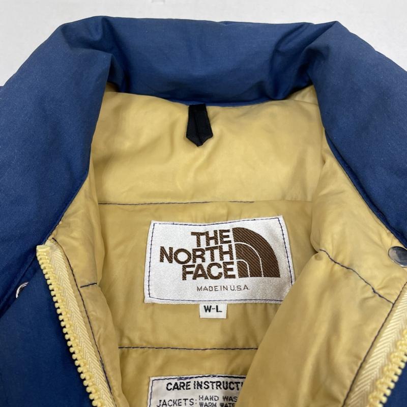 ザノースフェイス THE NORTH FACE ジャケット、上着 ダウンジャケット 80s 茶タグ USA製 ダウン ジャケット ジップアップ サイズWL - ロゴ、文字 X 刺繍 青 / ブルー / blue レディース USED 古着 中古 50127501