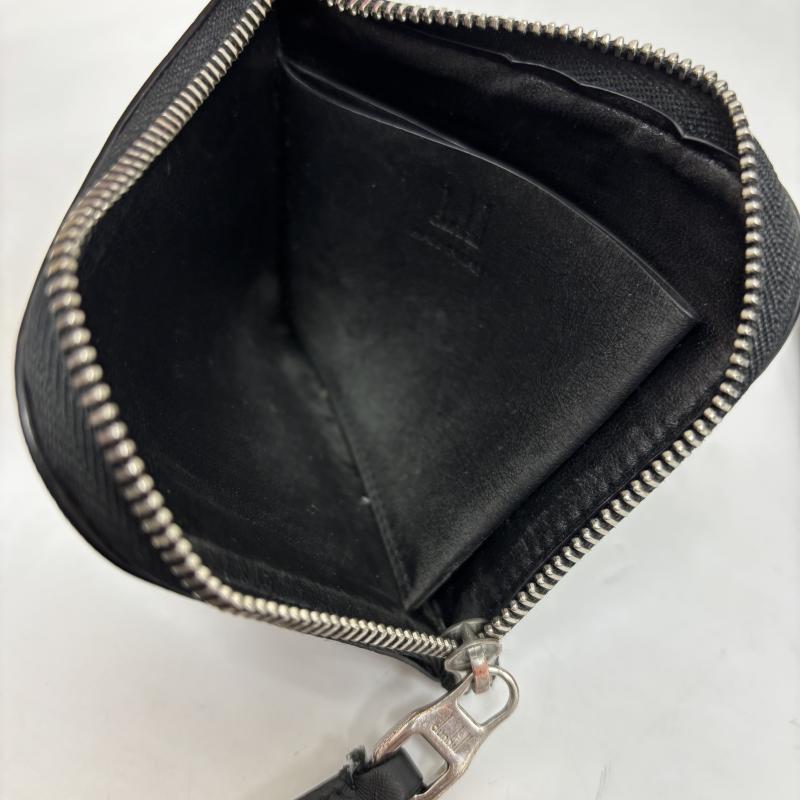 ダンヒル DUNHILL 財布 コンパクト財布 エンジンターン ENGINE TURN コインケース 小銭入れ コンパクトウォレット 19F2005CC030 灰 / グレー / gray メンズ USED 古着 中古 50127519