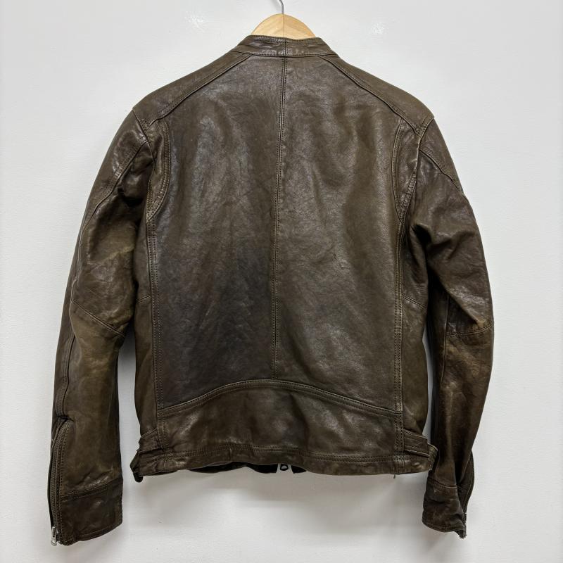 ビューティアンドユースユナイテッドアローズ BEAUTY&YOUTH UNITED ARROWS ジャケット、上着 レザージャケット シープスキン シングルライダース 1225-199-5894 M メンズ USED 古着 中古 50127557