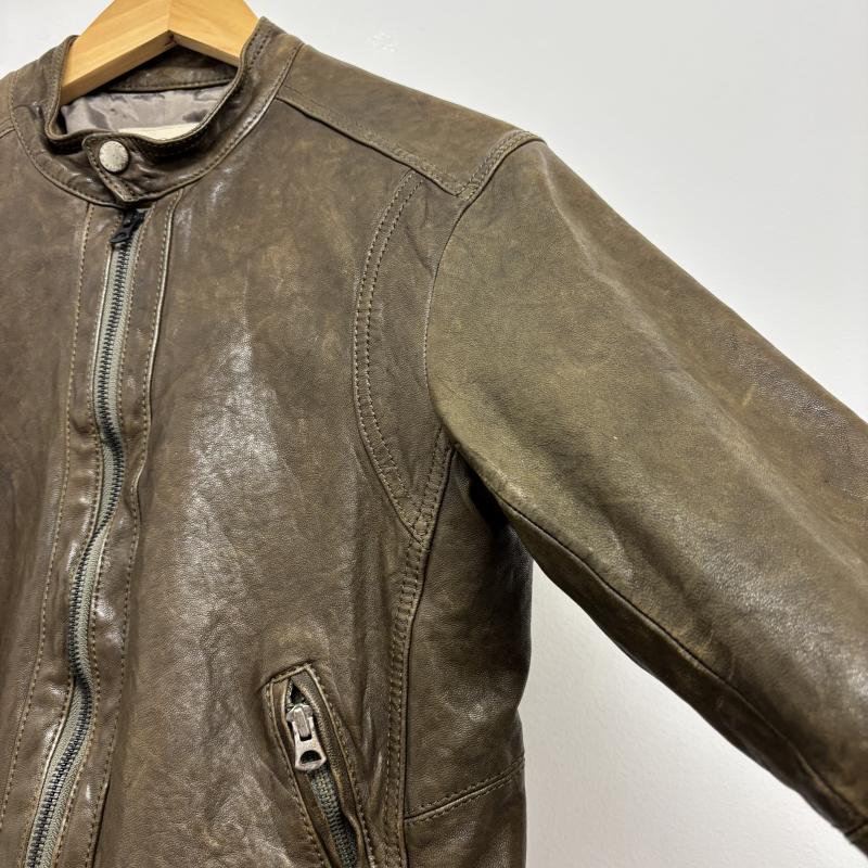 ビューティアンドユースユナイテッドアローズ BEAUTY&YOUTH UNITED ARROWS ジャケット、上着 レザージャケット シープスキン シングルライダース 1225-199-5894 M メンズ USED 古着 中古 50127557