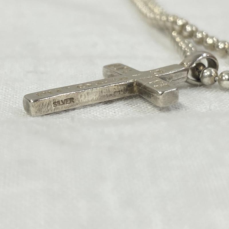 ビリーブインミラクル BELIEVEINMIRACLE アクセサリー ネックレス、ペンダント クロスペンダント SILVER刻印 十字架 ボールチェーン シルバー 11.5g 男女兼用 ユニセックス 銀 / シルバー / silver color メンズ USED 古着 中古 50127591
