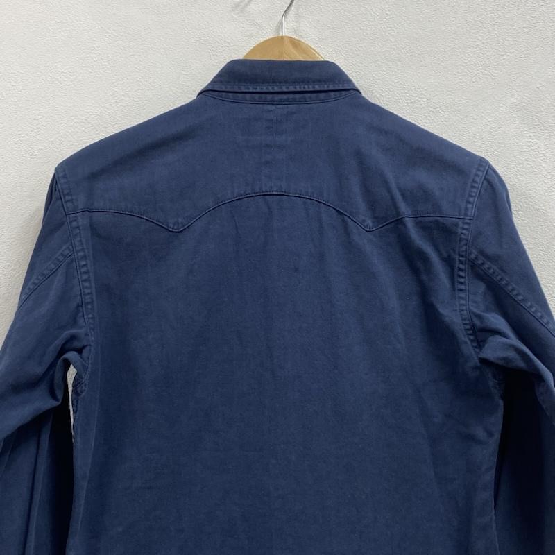アンユーズド UNUSED シャツ、ブラウス 長袖 ウエスタンシャツ ヘビーウェイト コットン 1 紺 / ネイビー / navy メンズ USED 古着 中古 50127608