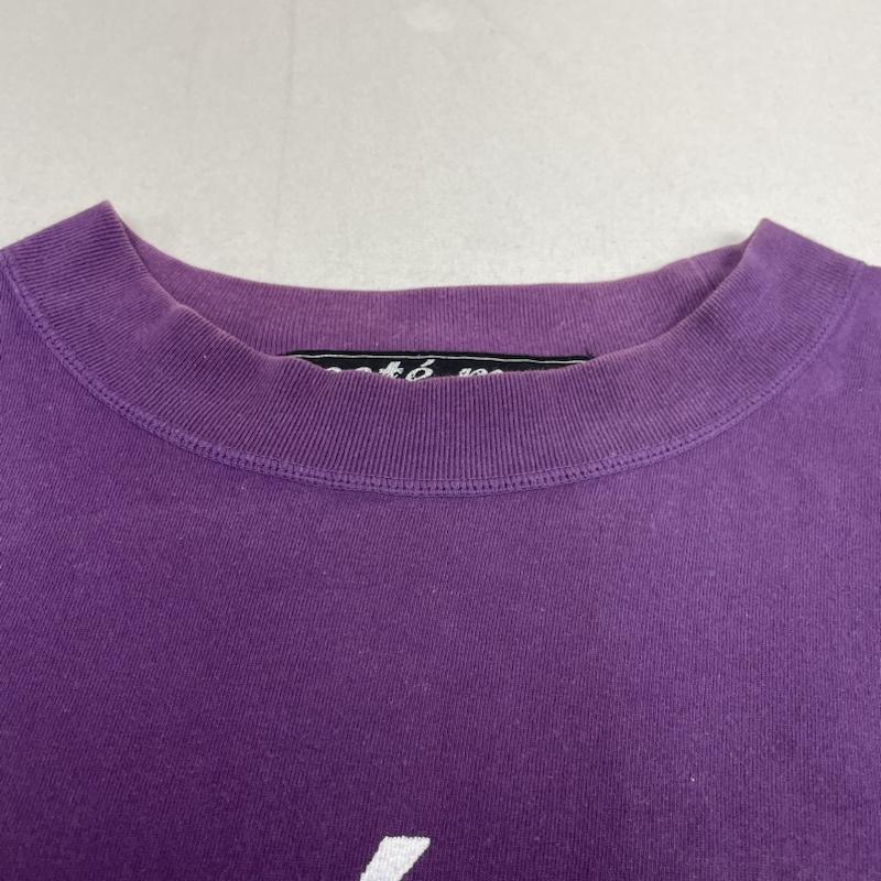 コートメール COTE MER Tシャツ 長袖 ロンT 長袖 Tシャツ クルーネック ダメージ ロゴ プリント リメイク 再構築 ロゴ、文字 X プリント 紫 / パープル / purple X 橙 / オレンジ / orange X 黒 / ブラック / black メンズ USED 古着 中古 50127728