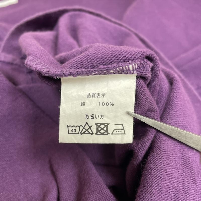コートメール COTE MER Tシャツ 長袖 ロンT 長袖 Tシャツ クルーネック ダメージ ロゴ プリント リメイク 再構築 ロゴ、文字 X プリント 紫 / パープル / purple X 橙 / オレンジ / orange X 黒 / ブラック / black メンズ USED 古着 中古 50127728