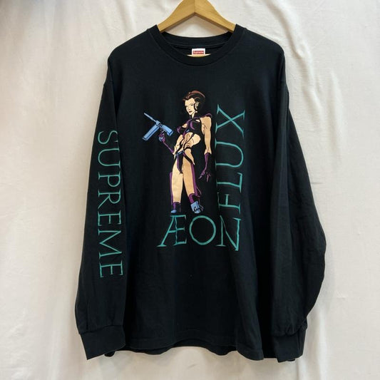 シュプリーム Supreme Tシャツ 長袖 22SS Aeon Flux L/S Tee イーオン フラックス ロンT L 黒 / ブラック / black メンズ USED 古着 中古 50127766