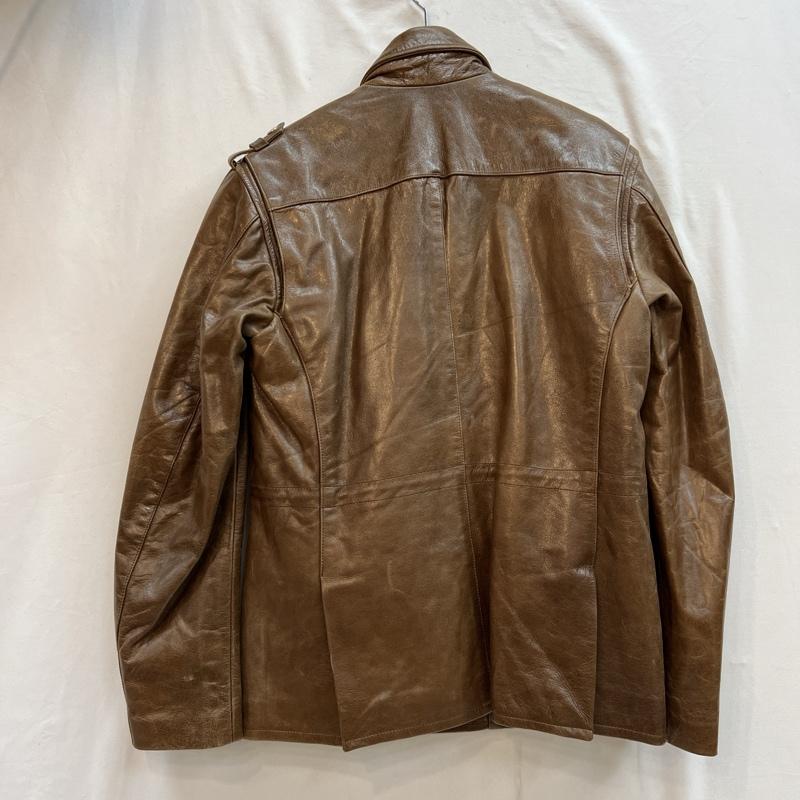 古着 USED ジャケット、上着 レザージャケット CLEVER 牛革 レザージャケット ライダース L 茶 / ブラウン / brown メンズ USED 古着 中古 50127776