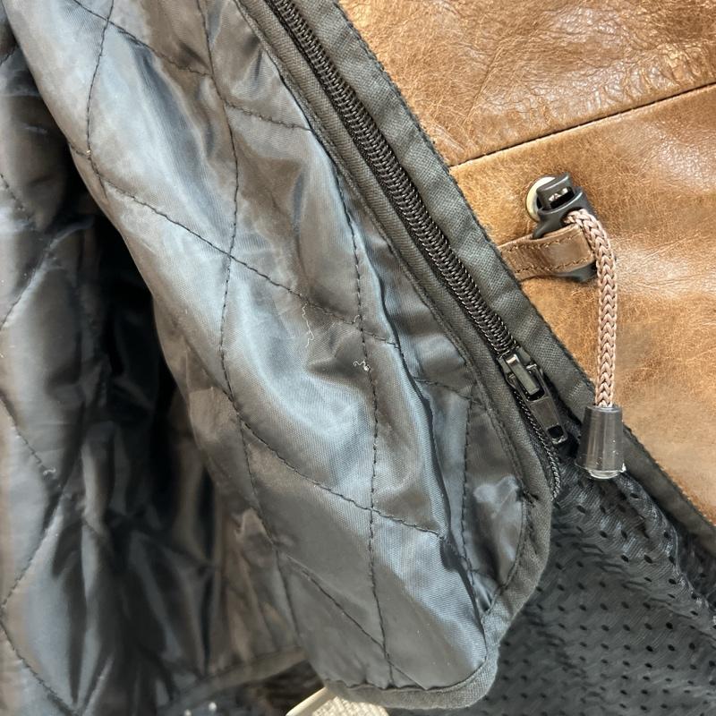 古着 USED ジャケット、上着 レザージャケット CLEVER 牛革 レザージャケット ライダース L 茶 / ブラウン / brown メンズ USED 古着 中古 50127776